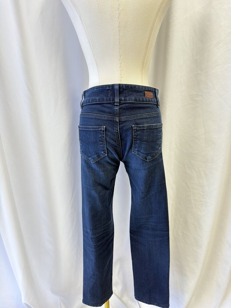 Paige Dark Straight Leg Jeans
