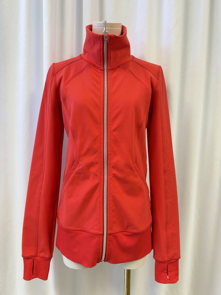 Lululemon Red Zip Sweatshirt Jacket