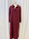 Neiman Marcus Cashmere V-Neck Maxi Dress