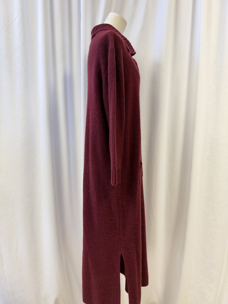 Neiman Marcus Cashmere V-Neck Maxi Dress