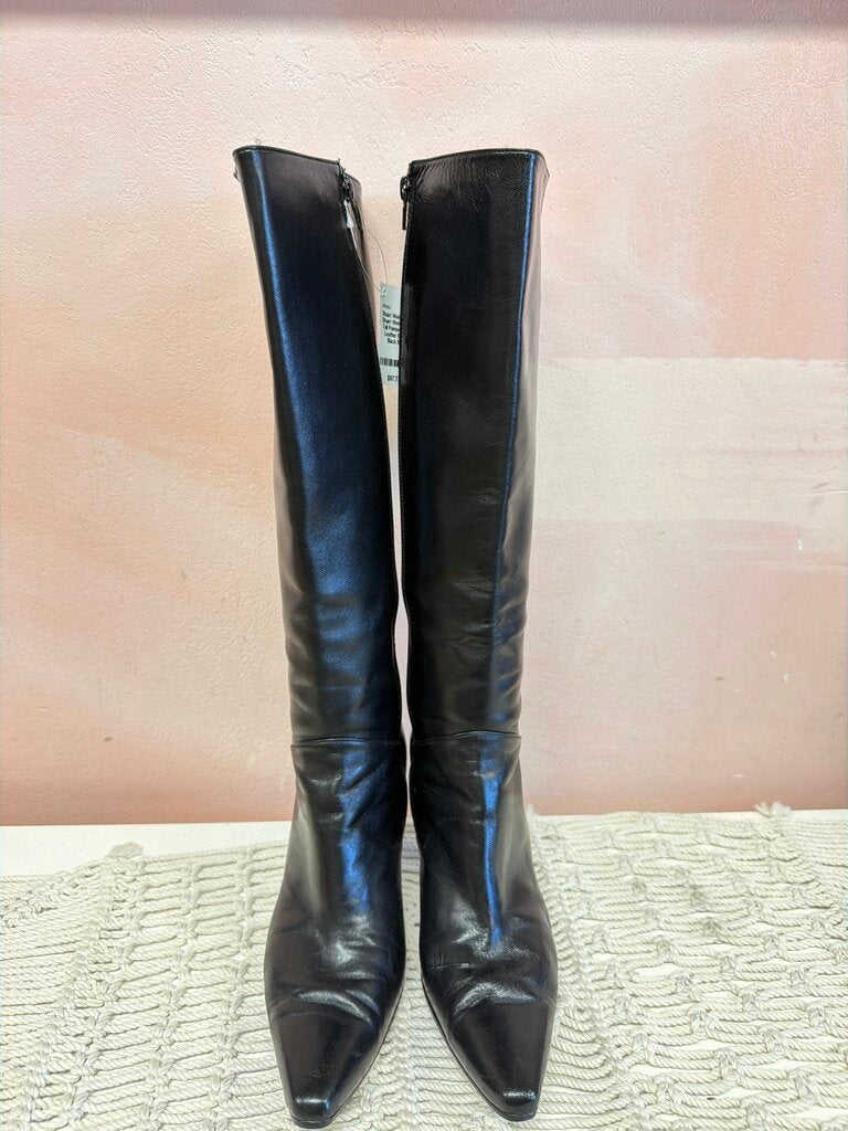Stuart Weitzman Tall Pointed Toe Leather Boot