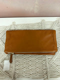 Clare V. Leather Foldover Clutch