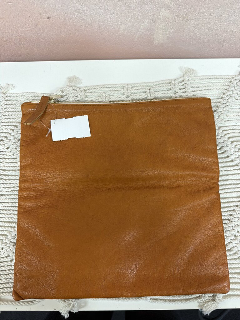 Clare V. Leather Foldover Clutch