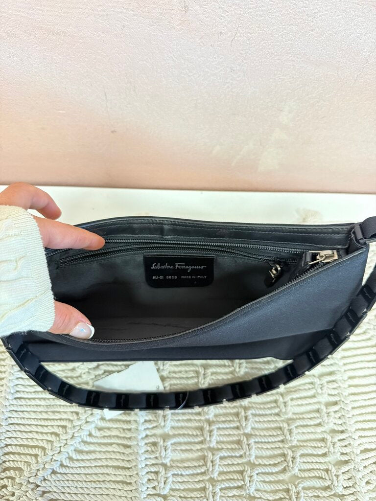 Ferragamo Nylon Baguette Shoulder Bag