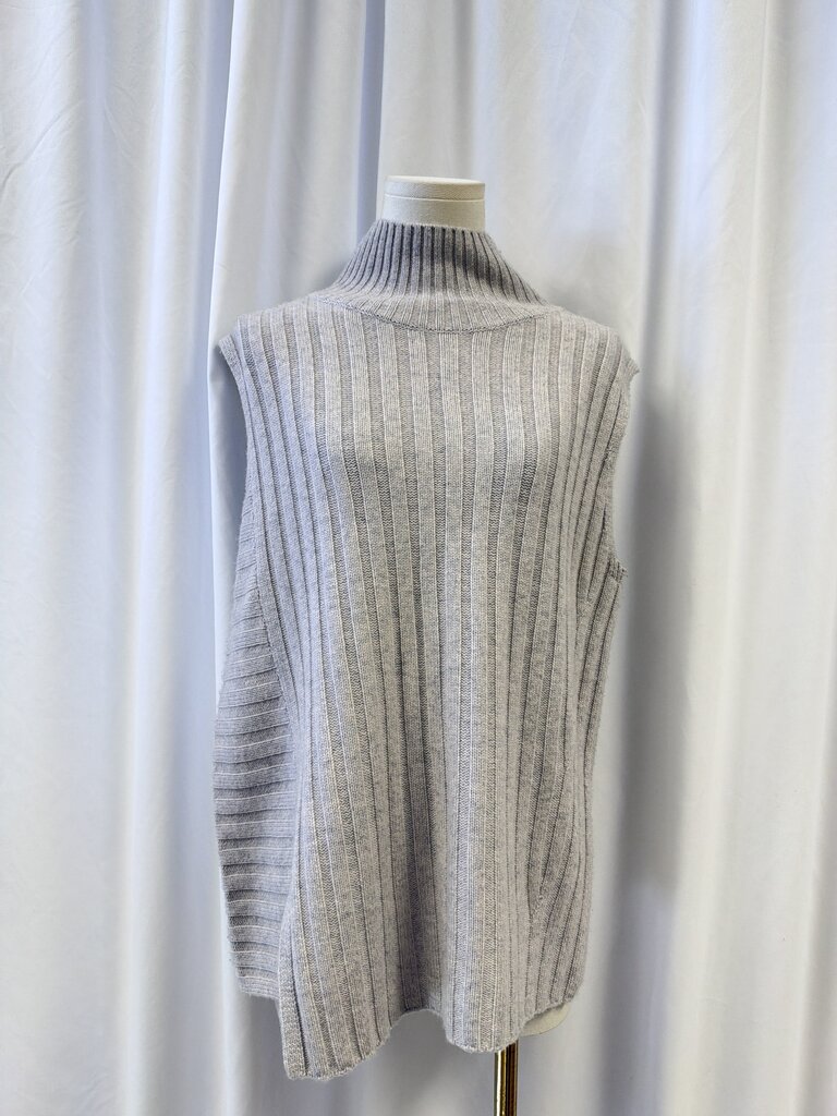 Vince Ribbed Sleeveless Turtleneck