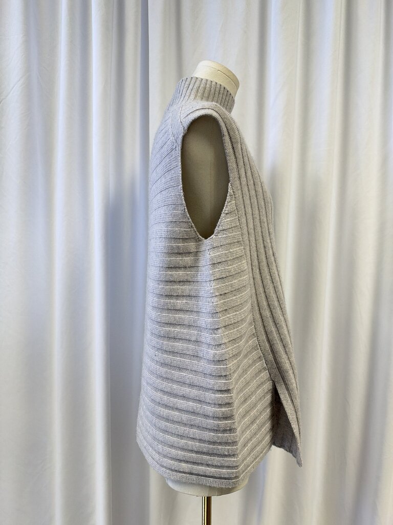 Vince Ribbed Sleeveless Turtleneck