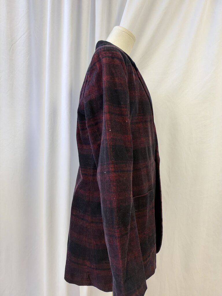AG Plaid Cotton Corduroy Blazer
