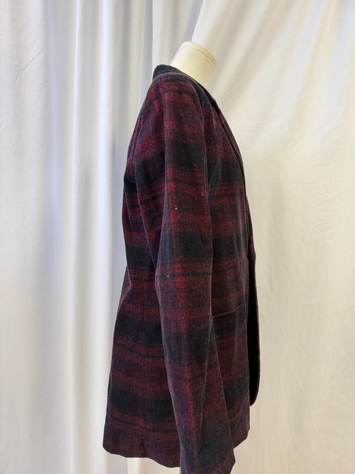 AG Plaid Cotton Corduroy Blazer