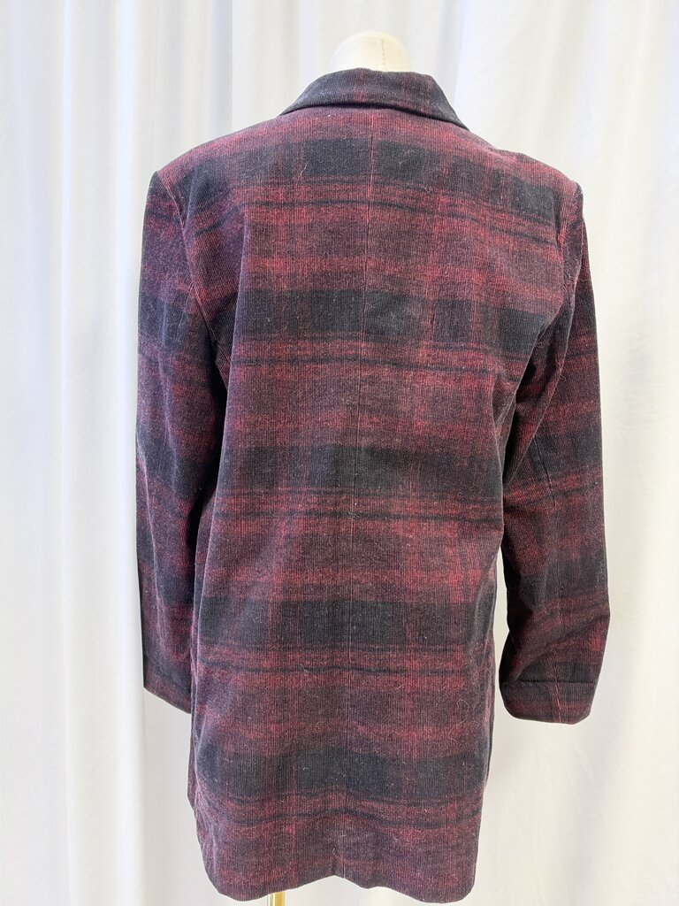 AG Plaid Cotton Corduroy Blazer