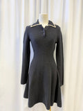 Staud Wool Blend Collared Mini Dress