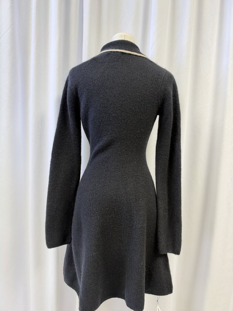 Staud Wool Blend Collared Mini Dress