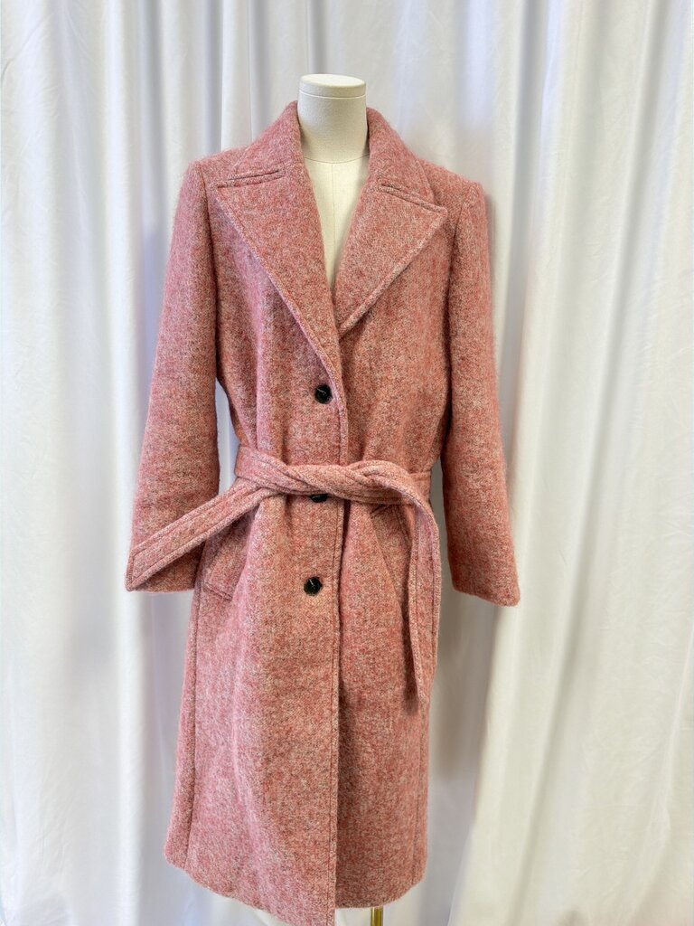 Zadig & Voltaire Virgin Wool/Alpaca/Mohair Blend Belted Trench