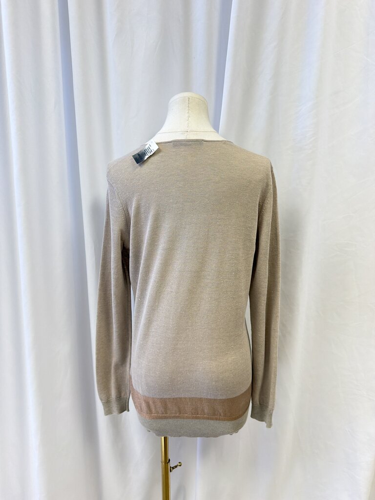 Fabiana Filippi Linen Blend V-Neck Sweater