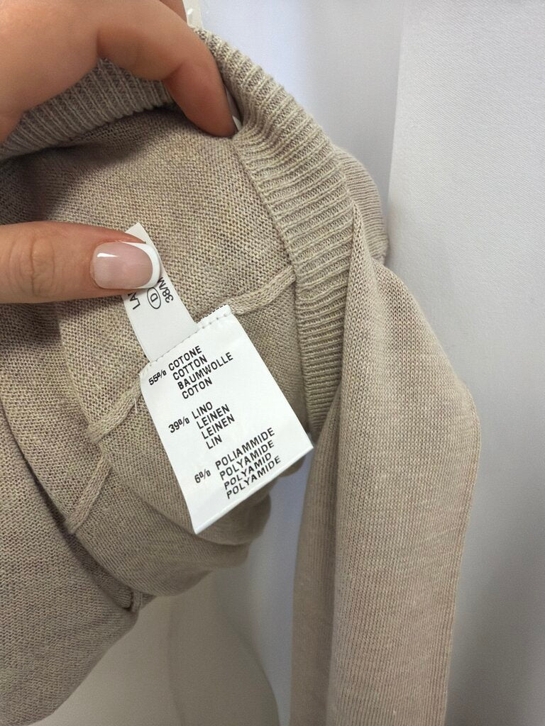 Fabiana Filippi Linen Blend V-Neck Sweater