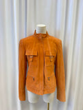 Lafayette 148 Orange Suede Jacket