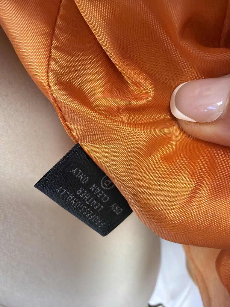 Lafayette 148 Orange Suede Jacket