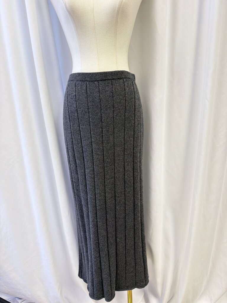 Eileen Fisher Ribbed Cashmere Pull On Maxi Skirt
