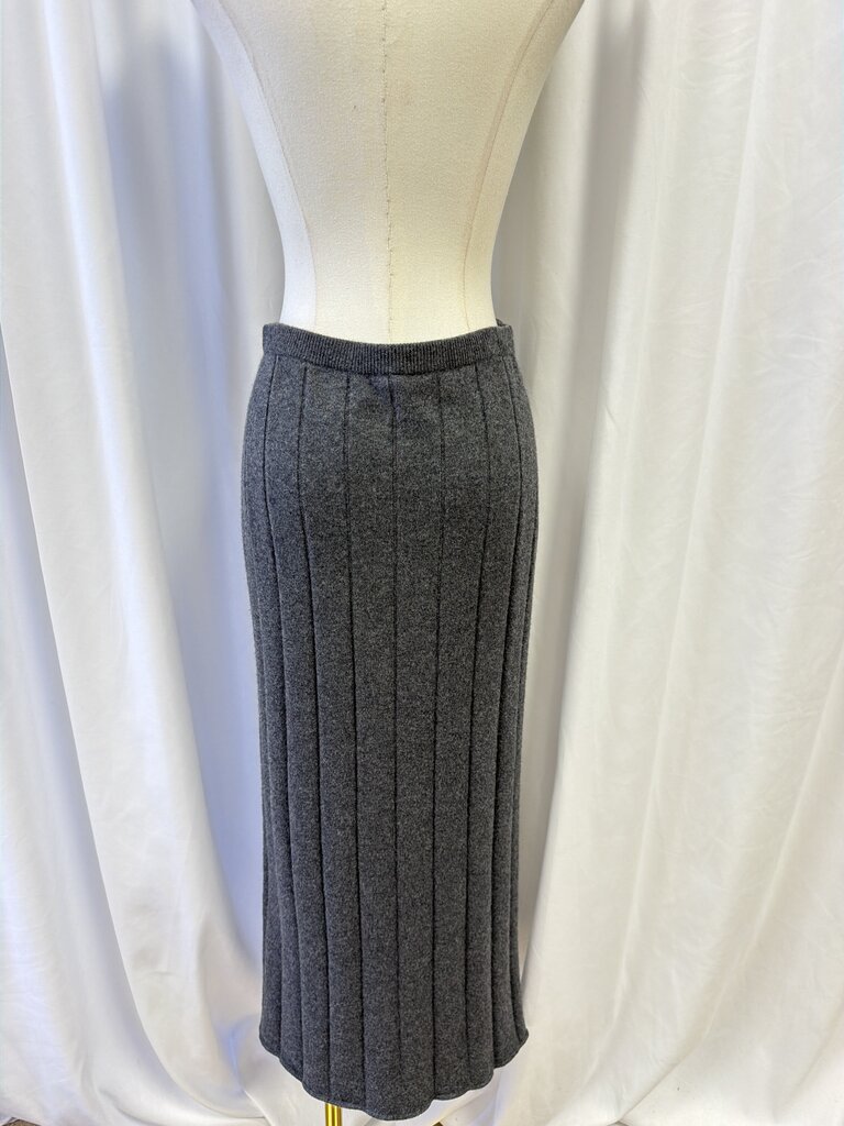 Eileen Fisher Ribbed Cashmere Pull On Maxi Skirt