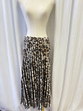 Marc Cain Animal Print Long Pleated Skirt