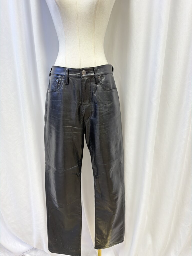 Agolde Recycled Leather Blend Straight Leg Pant