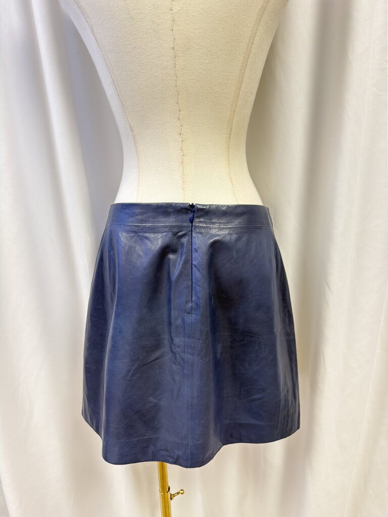 Vince Leather Mini Skirt