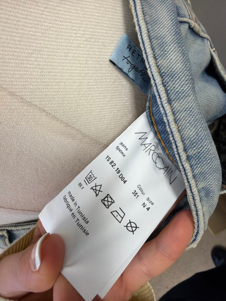 Marc Cain Animail Print Cuff Jeans