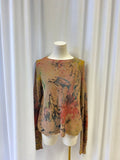 Cotton by Autumn Cashmere Tan Graffiti Sweater