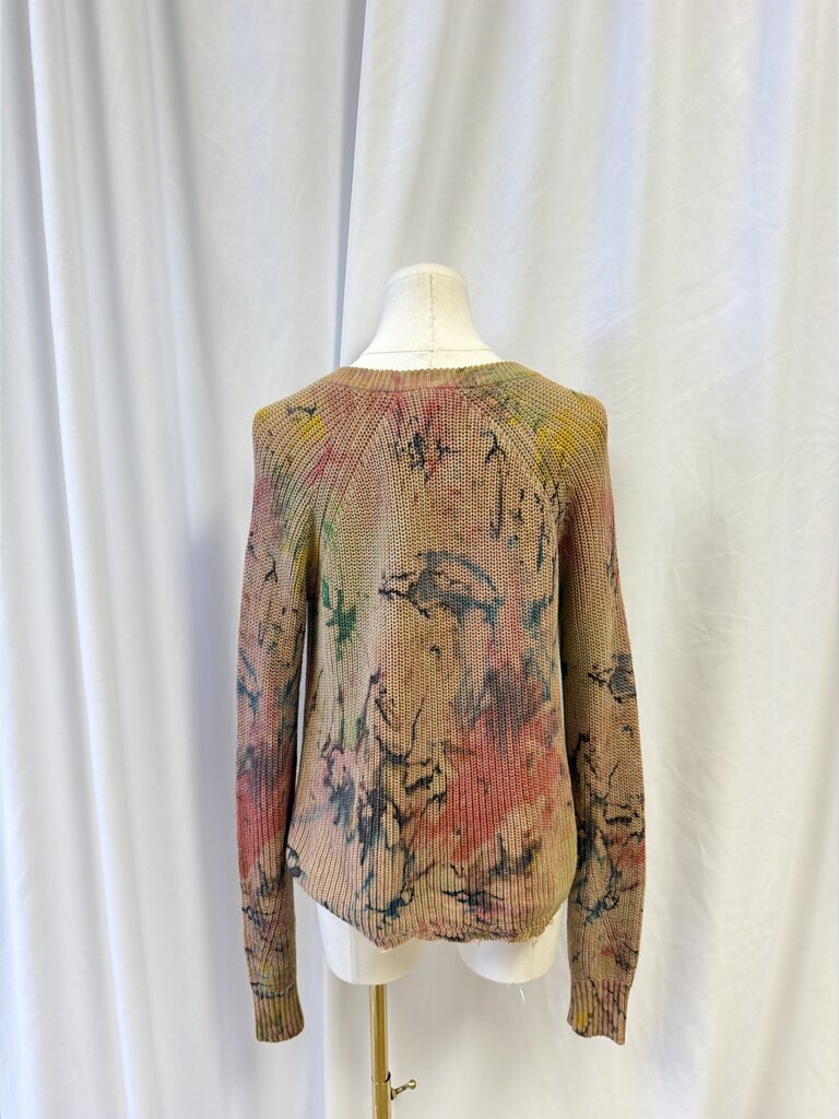 Cotton by Autumn Cashmere Tan Graffiti Sweater