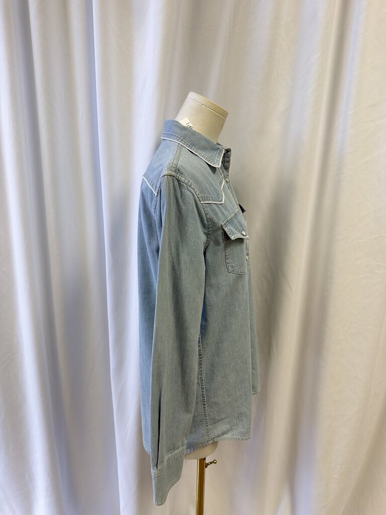 Gucci Western Denim Snap Button Shirt