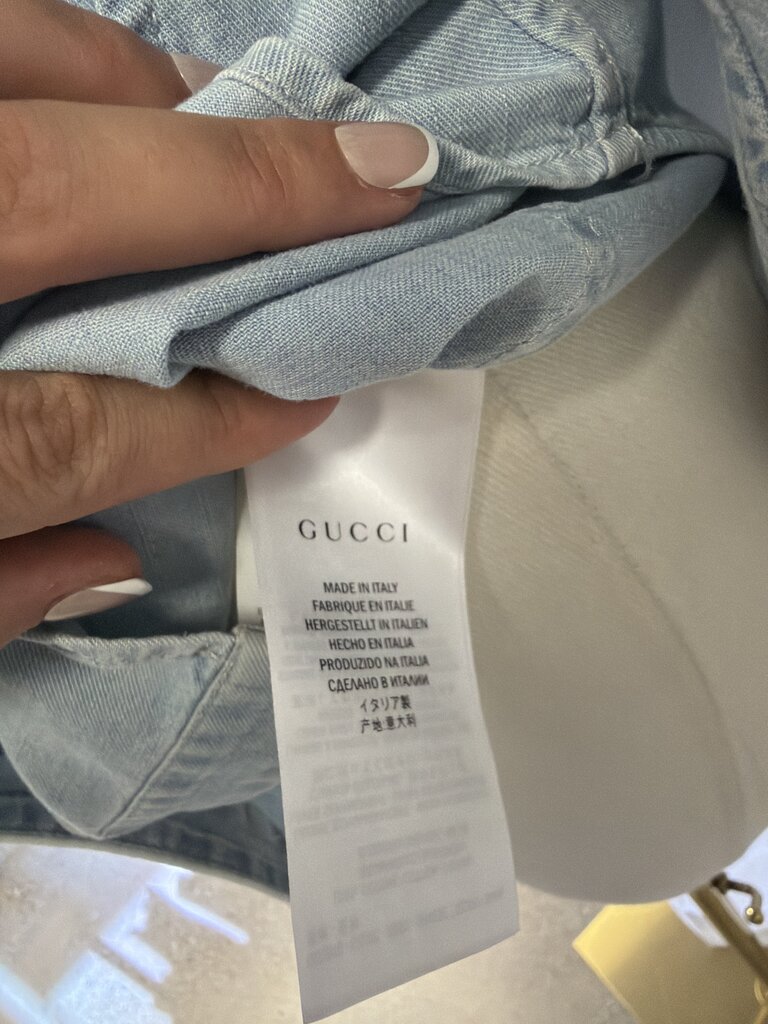 Gucci Western Denim Snap Button Shirt