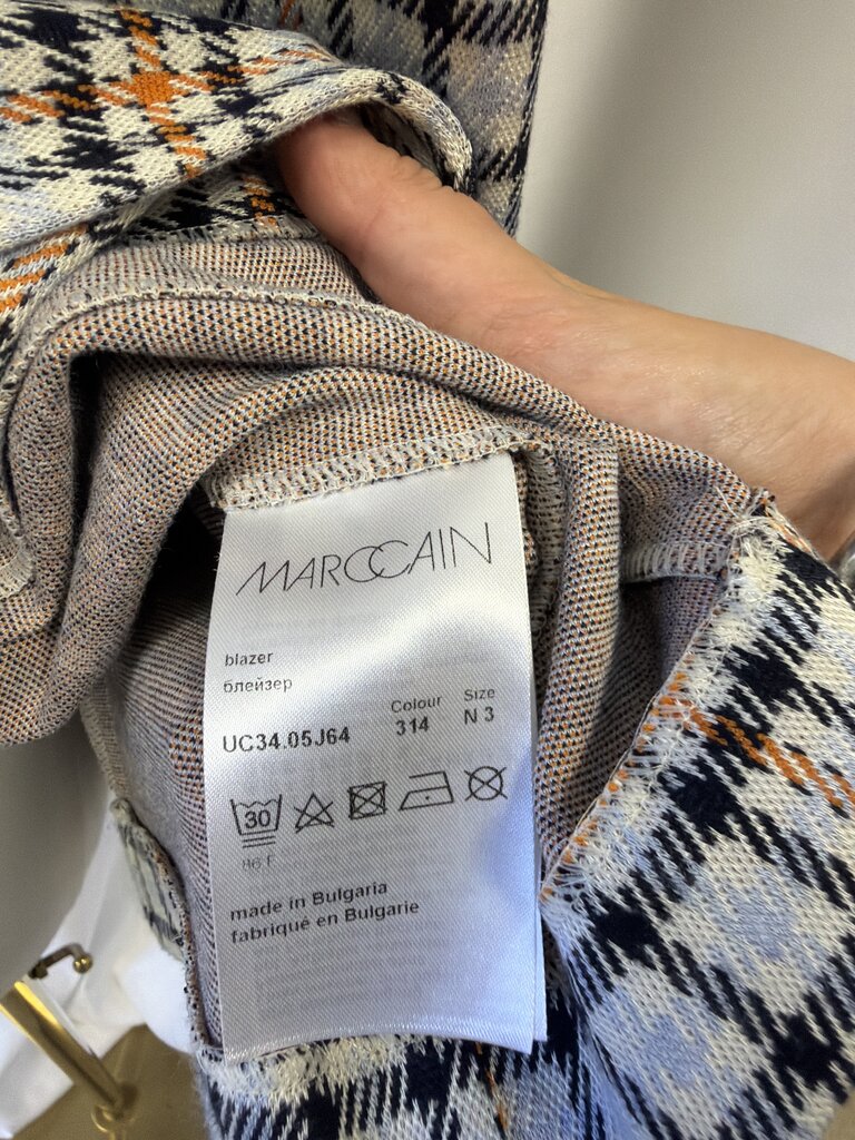 Marc Cain Blue Plain Blazer