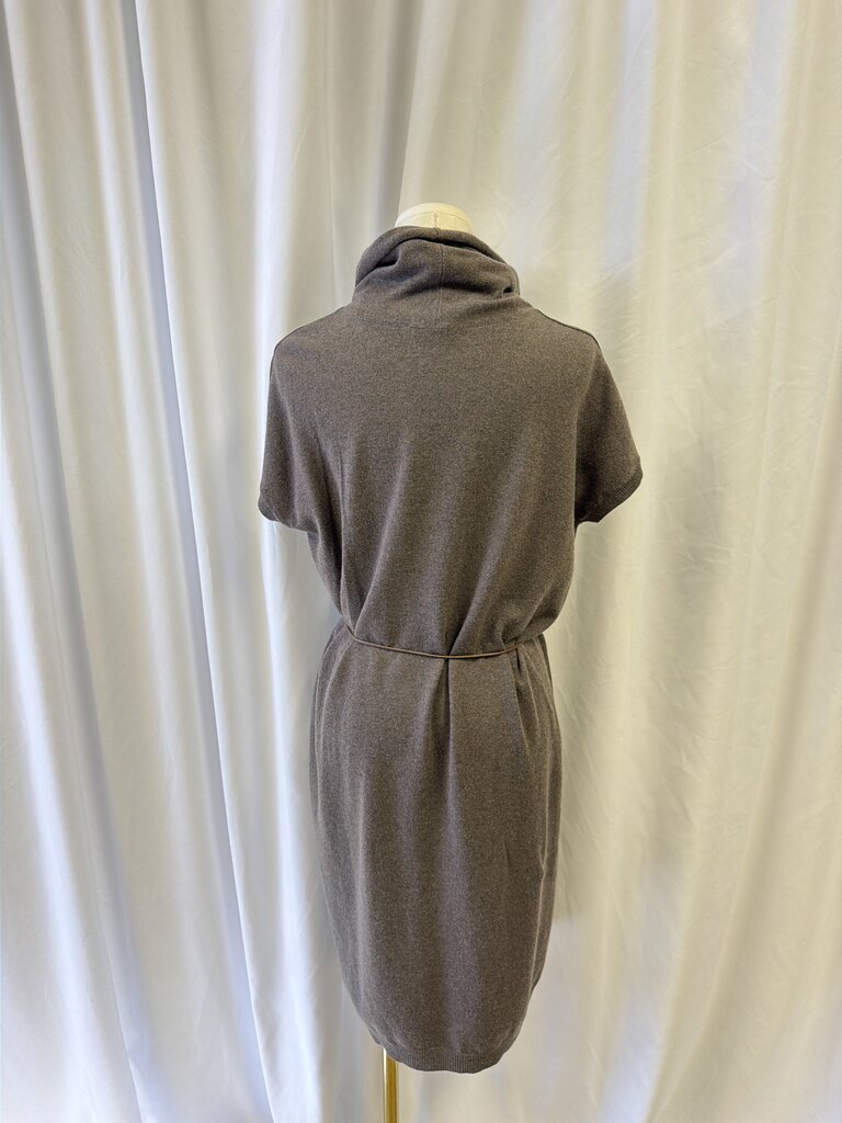 Fabiana Filippi Suede & Wool Cowl Mini Dress