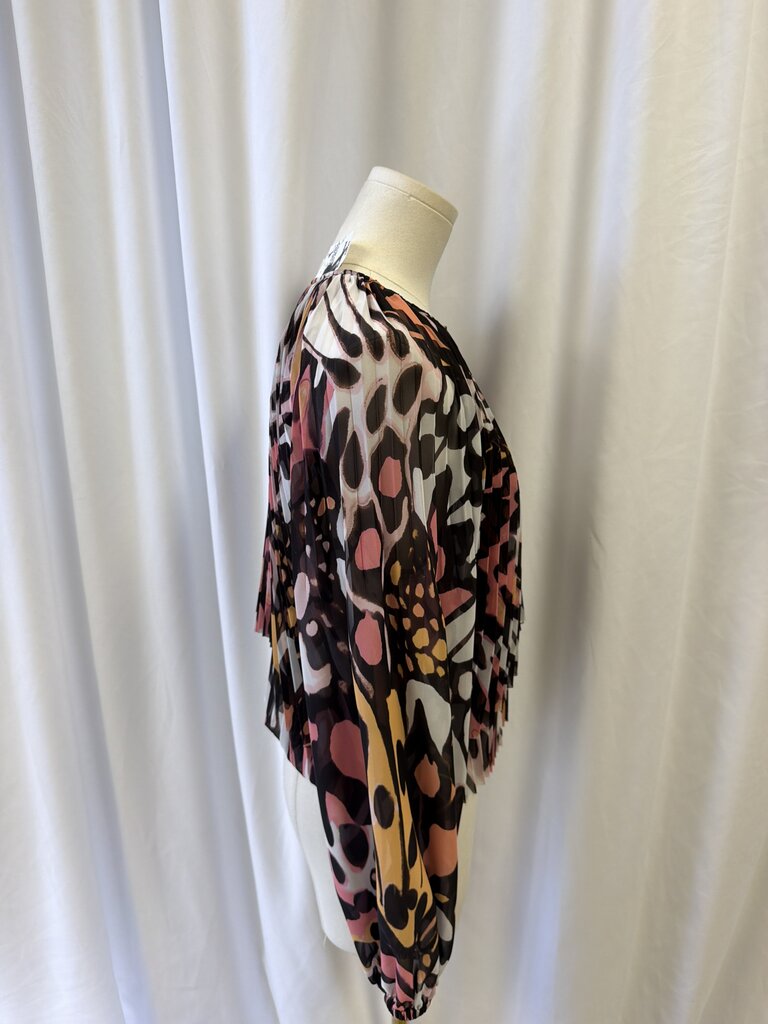 Marc Cain Printed Ruffle Blouse