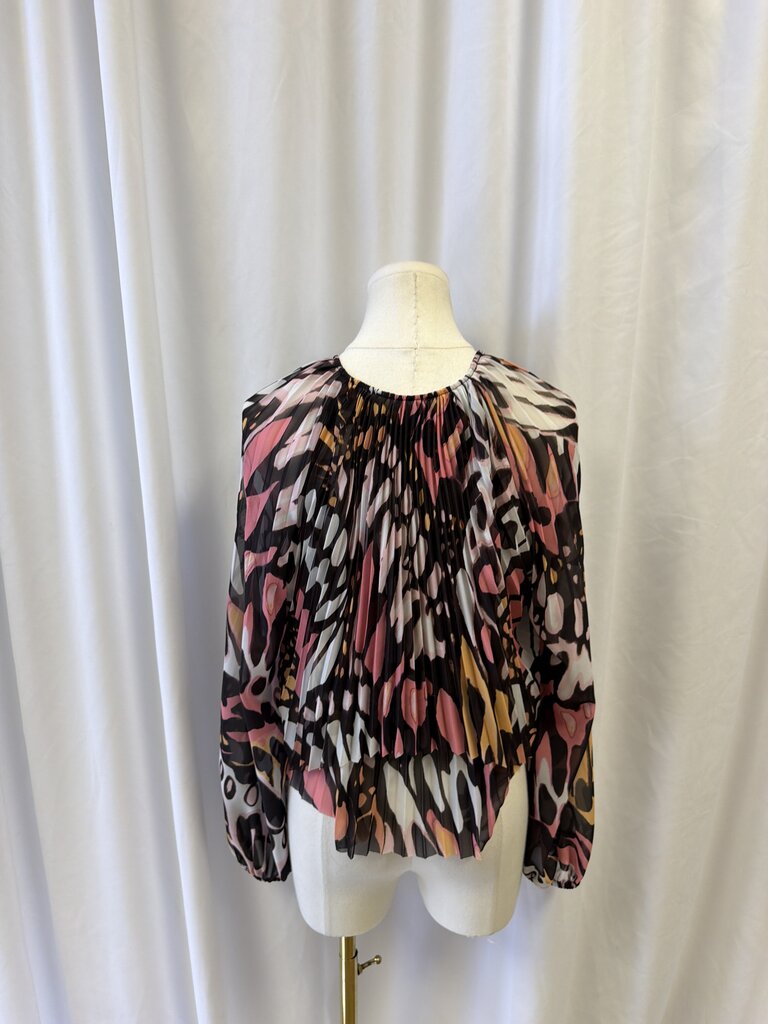 Marc Cain Printed Ruffle Blouse