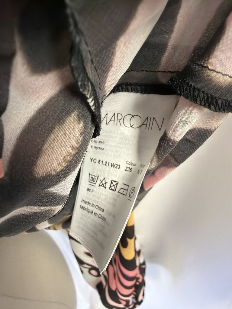 Marc Cain Printed Ruffle Blouse
