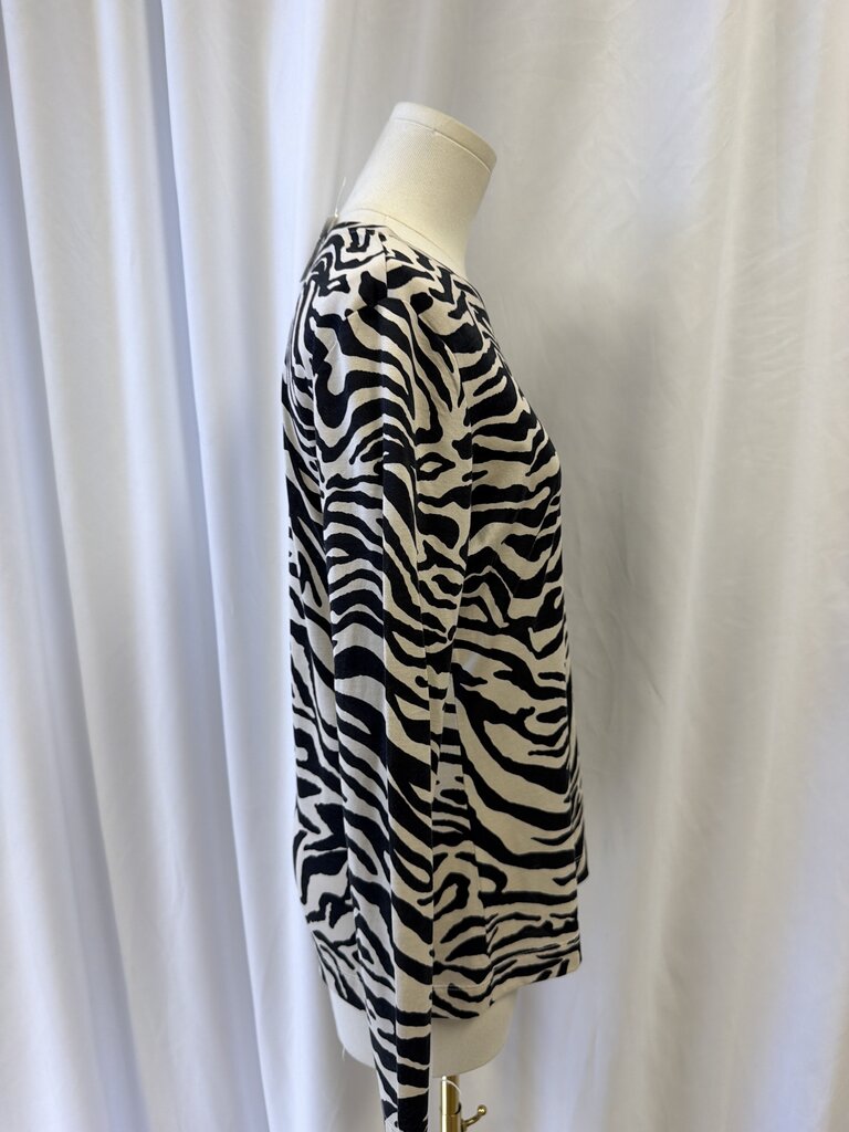 Escada Zebra Print Long Sleeve Tee