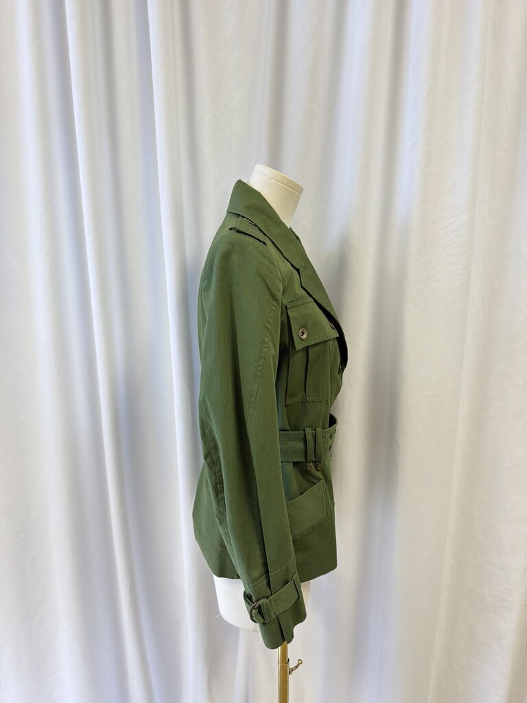Plein Sud Green Belted Jacket