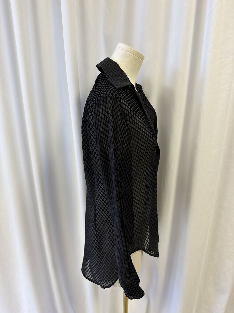 rag & bone Sheer Velvet Patterned Button Up