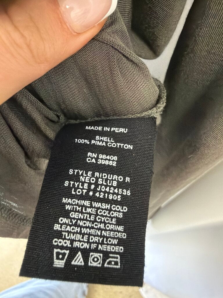Theory Grey Knit Button Up