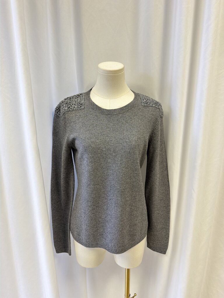 Akris Grey Wool/Cashmere Crewneck Sweater