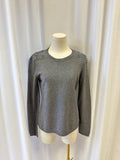 Akris Grey Wool/Cashmere Crewneck Sweater