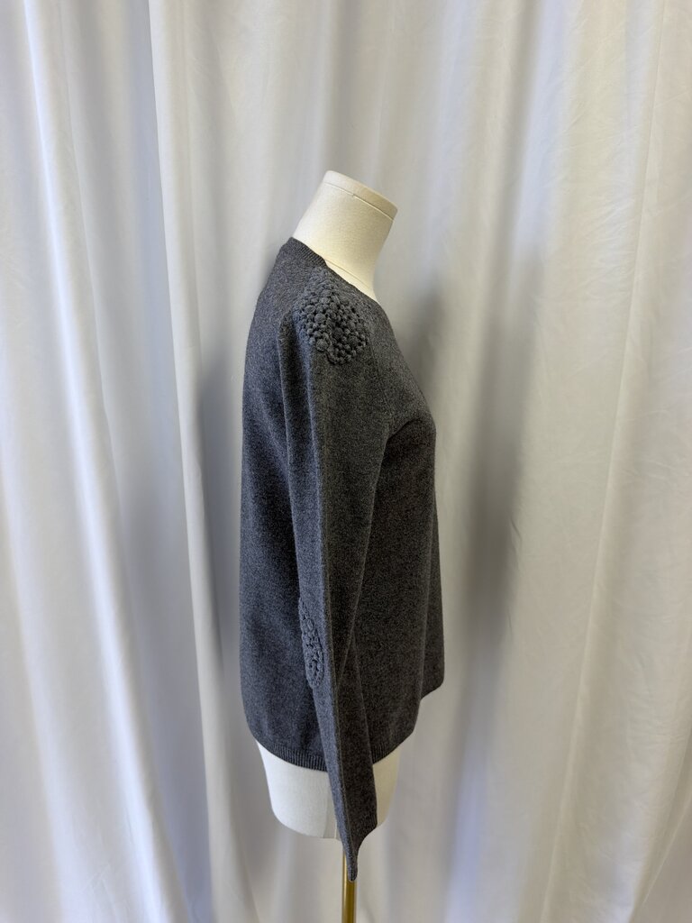 Akris Grey Wool/Cashmere Crewneck Sweater