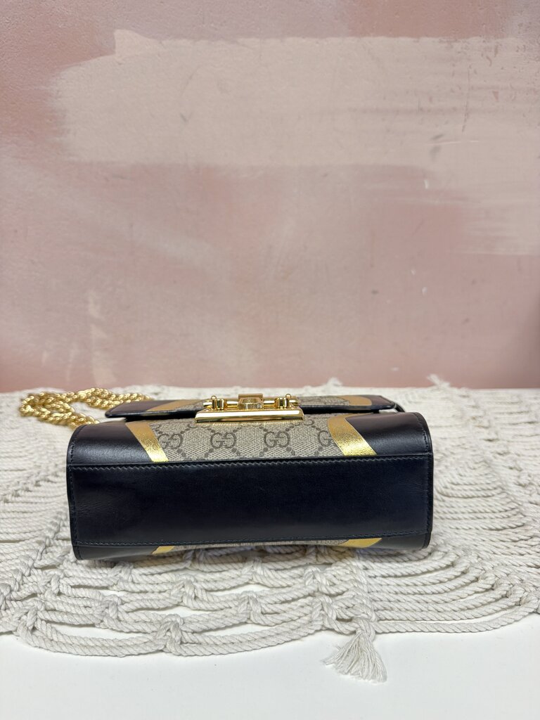 Gucci Supreme Monogram Padlock Shoulder Bag