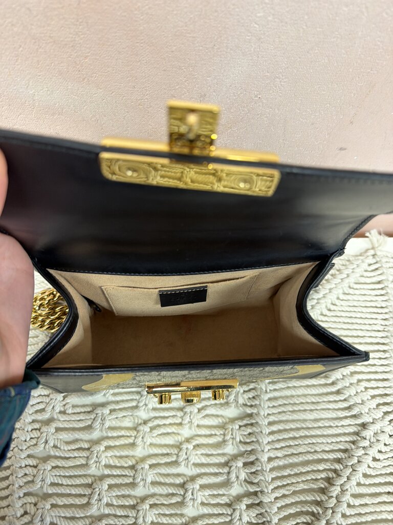 Gucci Supreme Monogram Padlock Shoulder Bag