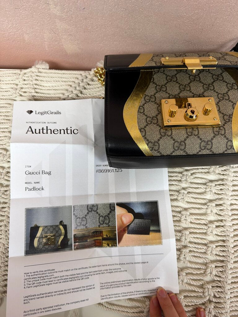 Gucci Supreme Monogram Padlock Shoulder Bag