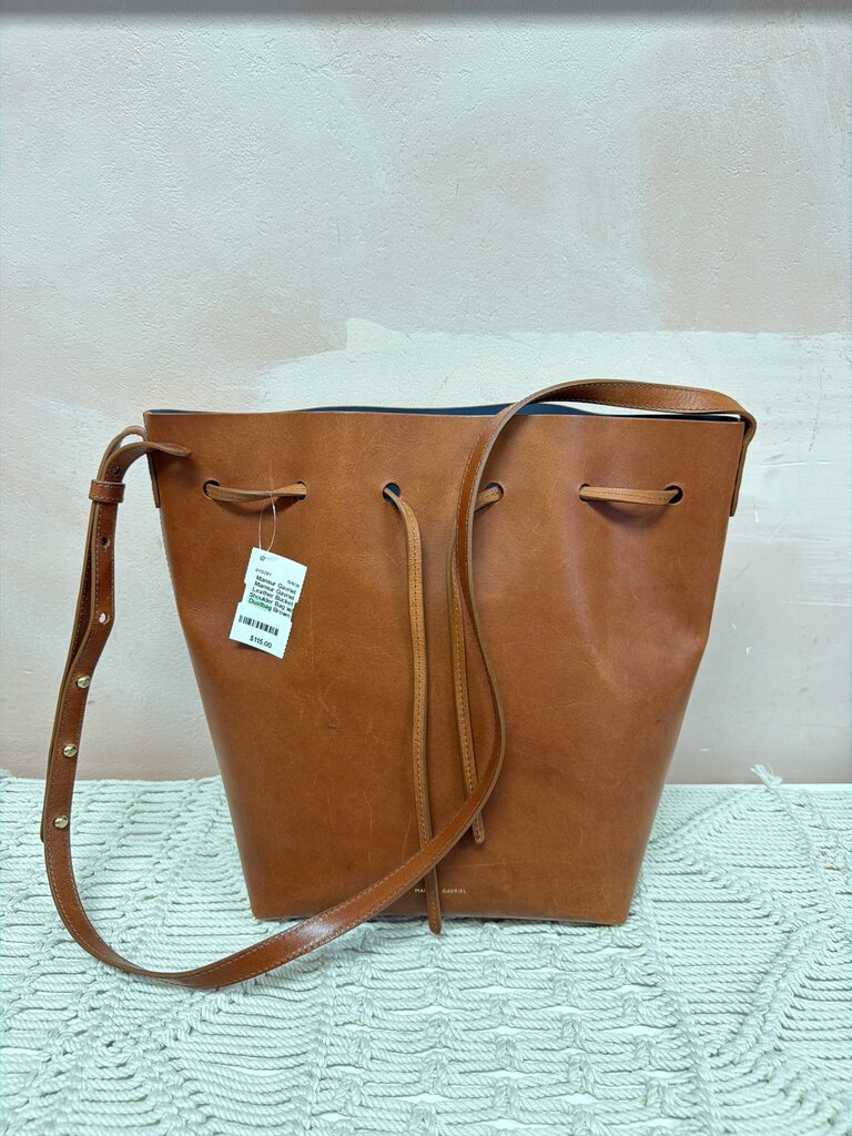 Mansur Gavriel Leather Bucket Shoulder Bag w/ Dustbag