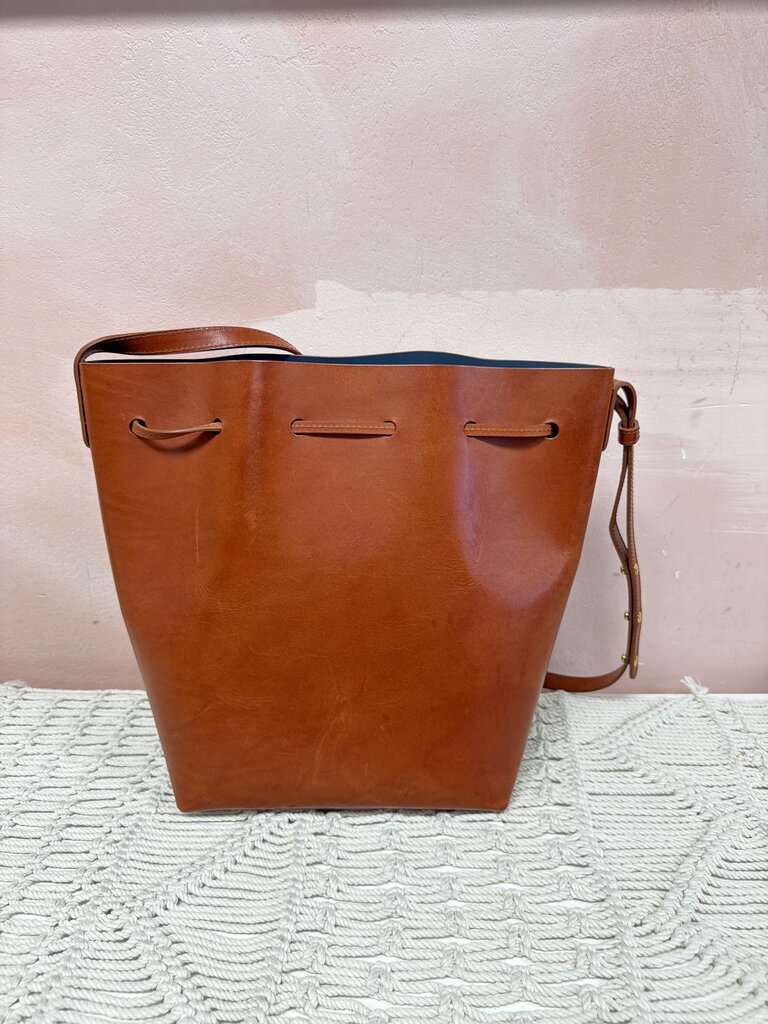 Mansur Gavriel Leather Bucket Shoulder Bag w/ Dustbag