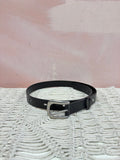 rag & bone Leather Belt Silver Buckle