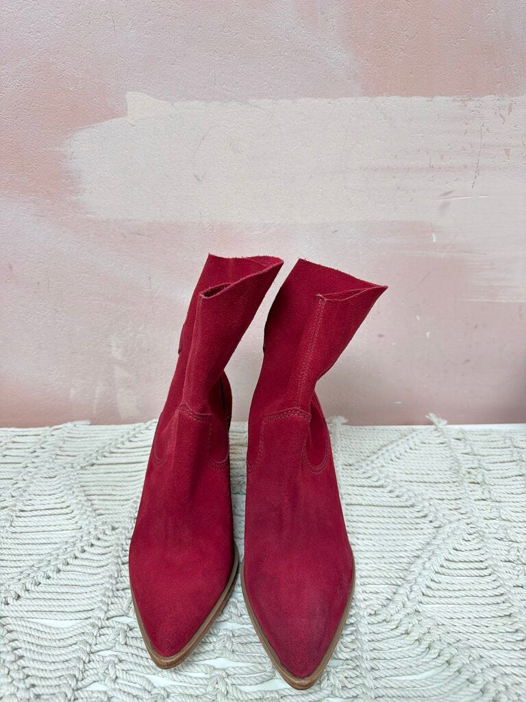 Schutz Suede Western Style Bootie