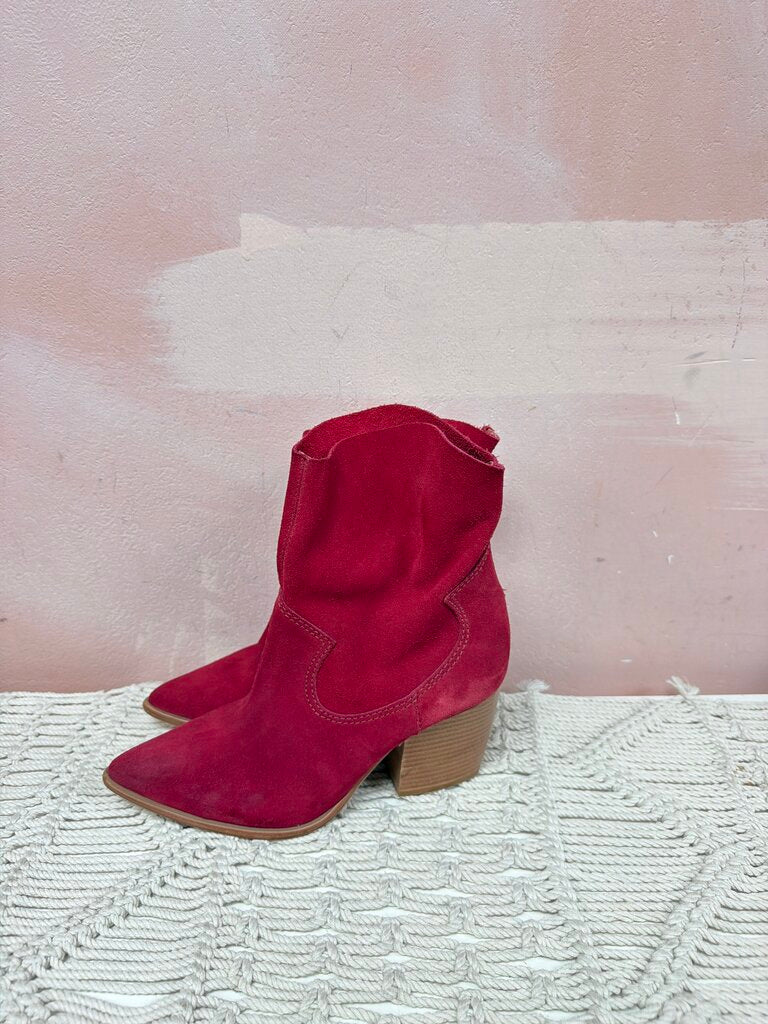 Schutz Suede Western Style Bootie